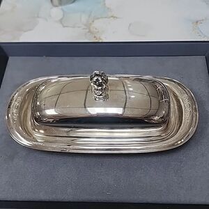 Vintage Silver Plated Butter Dish